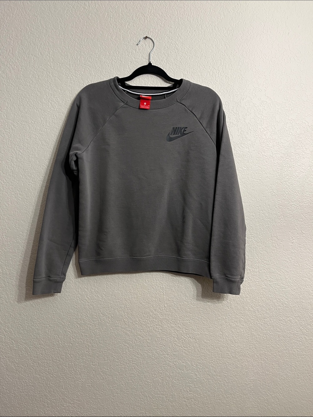 Comfy streetwear Nike Women's Gray/green Crewneck Sweatshirt